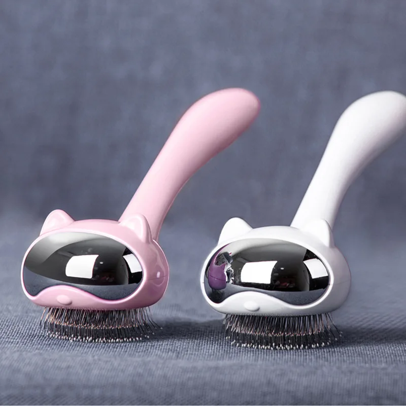 

Pet Comb Cat Comb Cat Cleaning and Grooming Hair Removal Brush with Cleaning Needle Dog Comb Pet Supplies Cat Products