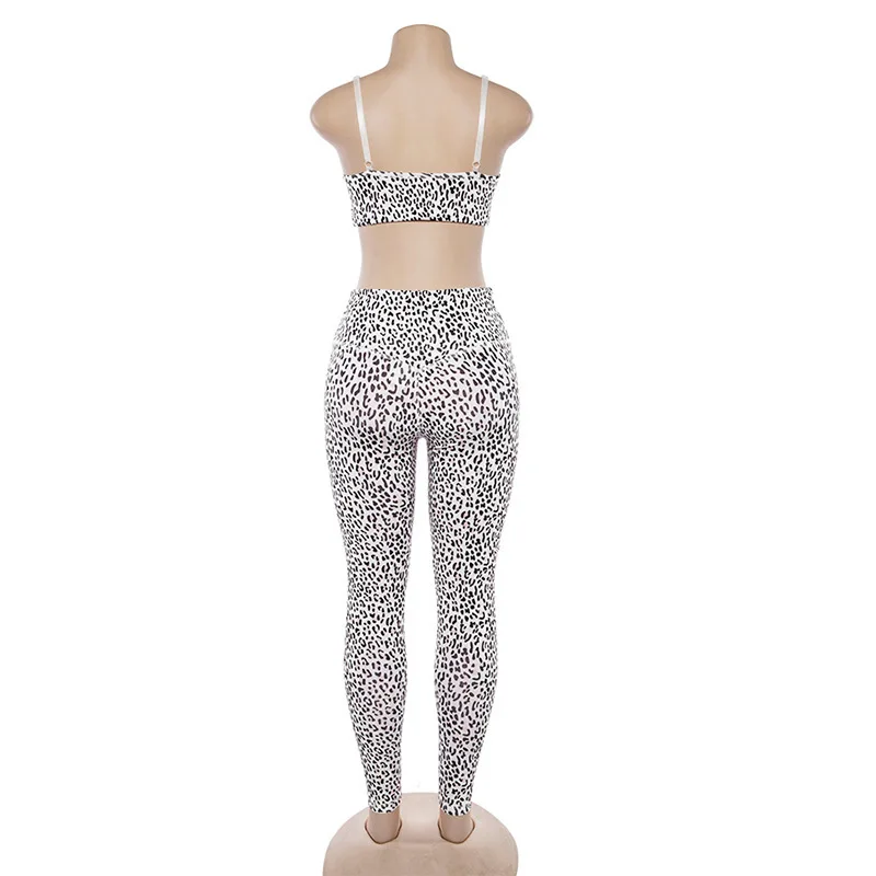 

Leopard Sports Set Women Yoga Set Yoga Fitness Clothings Sports Bra Hights Waist Leggings Tracksuit Workout Set Gym Set Women