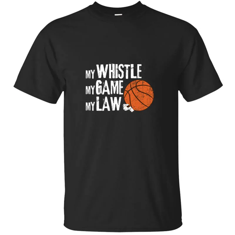 Персонализированные баскетбольный судья подарок я обручи арбитр Мужская футболка смешной Для Мужчин's