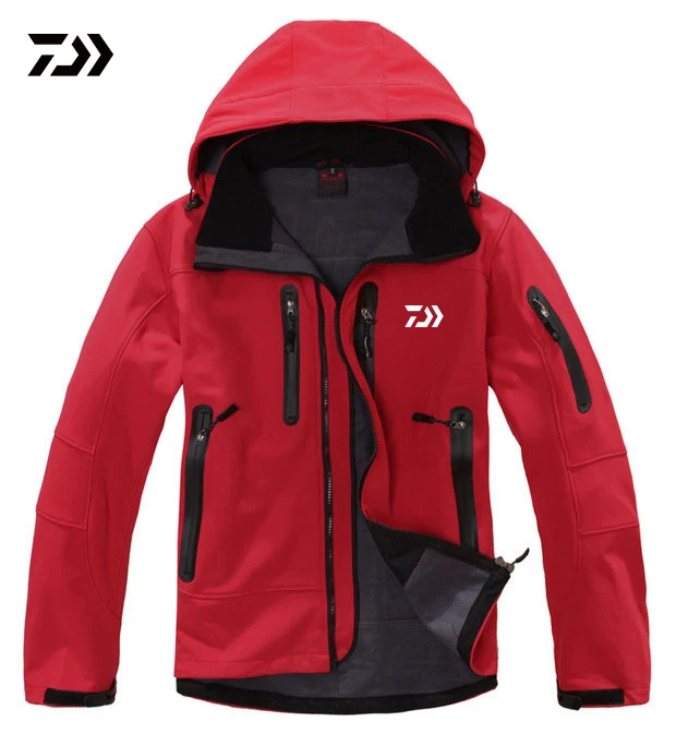 Мужская куртка для рыбалки водонепроницаемая Флисовая теплая одежда
