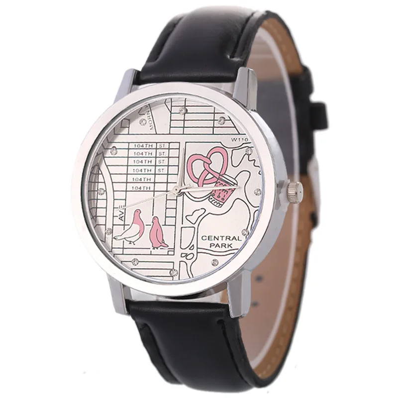 

Fashion Casual Animal Pattern Student Belt Watch Simple Women's Quartz Wrist Watch wrist watch