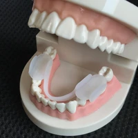 2pcs soft silicone teeth grinding dental night protector guard anti molar braces sleep bruxism prevent night molars health care