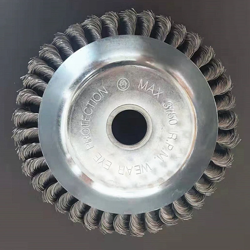 Retail 8 Inch Steel Wire Wheel Garden Weeding Brush Lawn Mower Grass Eater Trimmer Cutter Tools Parts | Инструменты