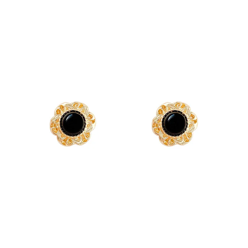 

Fengxiaoling 2021 Fashion New 925 Sterling Silver Earrings Baroque Round Stud Earrings For Women Original Earring Jewelry Gifts