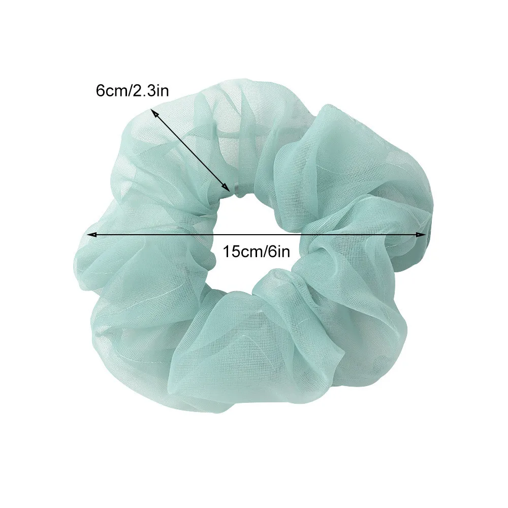 2020 большие резинки для волос из органзы женщин эластичные супер фея шелковистый