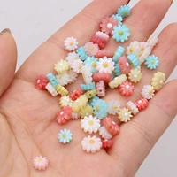 10pcs new natural mixed colors flower shape shell spacer bead for jewelry making women bracelet necklace size 6mm 8mm 10mm 12mm