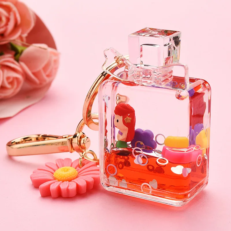 Новый флакон духов брелок для девочек с героями мультфильмов ключей