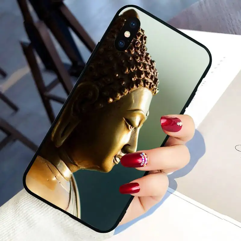 

retro Galactic Gautama Buddha Budha Phone Case For Black-Iphone 5 5s se 6 6s 7 8 11 12 X Xs Xr Pro Plus Max Mini Cover