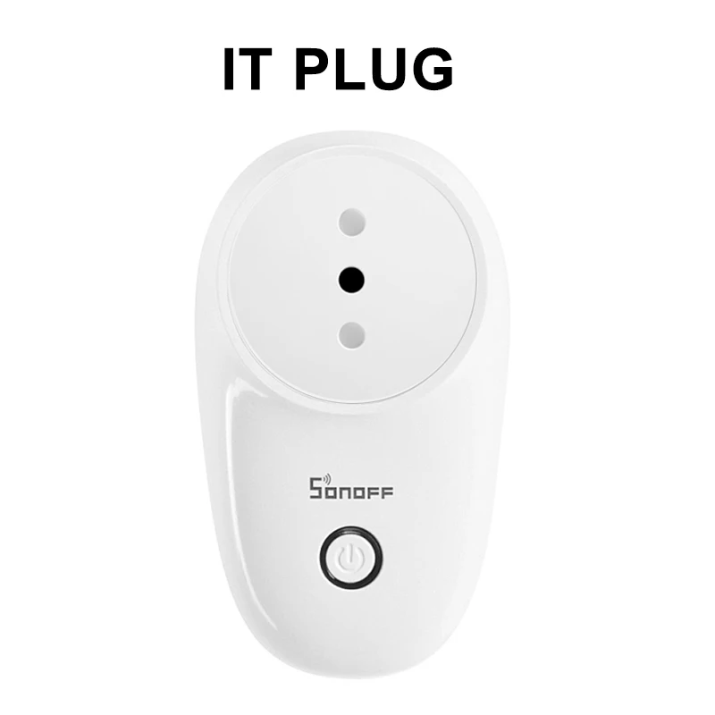 IT Plug Sonoff S26 Wifi умная вилка EU/UK/US/IL/CH/IT Беспроводная вилка умный дом выключатель питания розетка работает с Alexa Google Assistant - Комплект: IT Plug