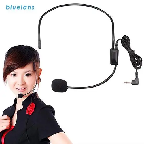 UHF 3.5MM Wired Microphone Headset Conference Guide Speech Speaker Amplifier Microfone Portable Head-mounted Mic For Teachers merry team 2 teachers guide class cd