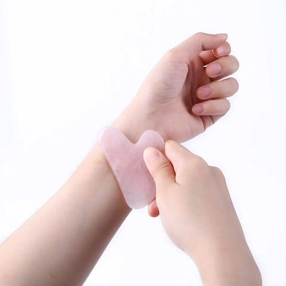 Натуральный Нефритовый камень доска гуаша для тела спа релаксирующее устройство