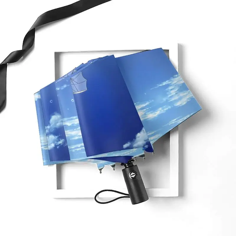 Персонализированные Автоматический напольный зонтик DIY Рисунок Печатный