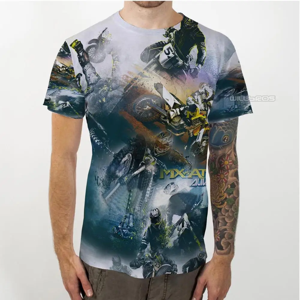 Футболка с ралли для езды на мотоцикле и Мужская футболка коротким рукавом