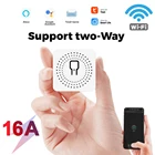 16A Tuya экшн-камера с Wi-Fi умный переключатель дистанционного Управление светодиодный светильник приложение Smart Life пуш-ап модуль поддерживает связь с 2-мя 3 Way приложение голосовой реле Таймер Google Home Alexa