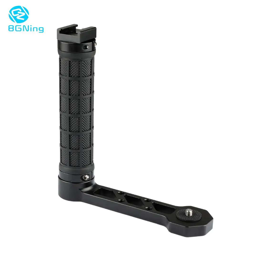 

BGNing L Bracket Stand Handle Grip with W/ Cold Shoe 1/4 Screw for Ronin S Stabilizer for BMPCC 4K for Zhiyun Crane Gimbal
