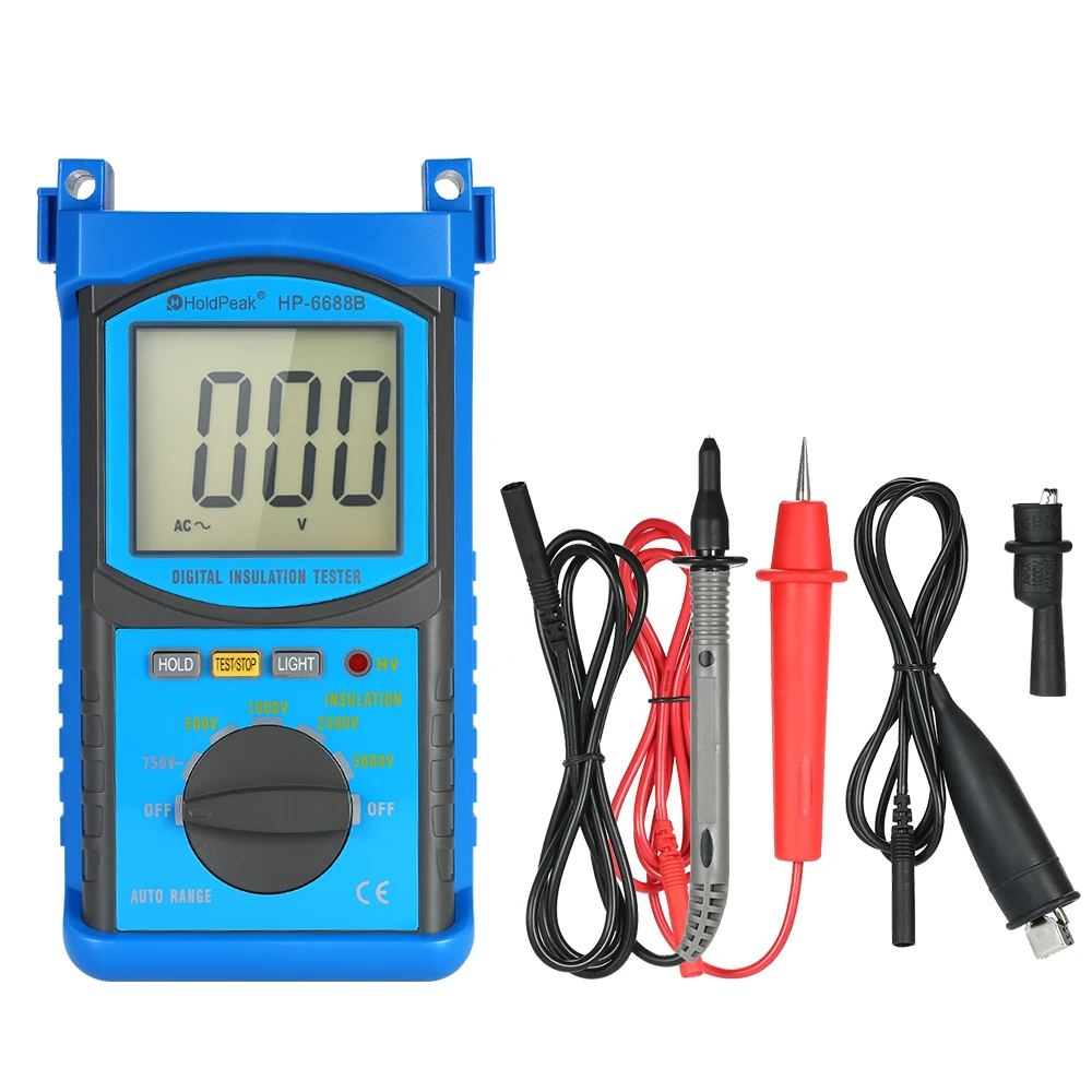 Цифровой тестер сопротивления изоляции авто диапазон Megohm метр мегометр