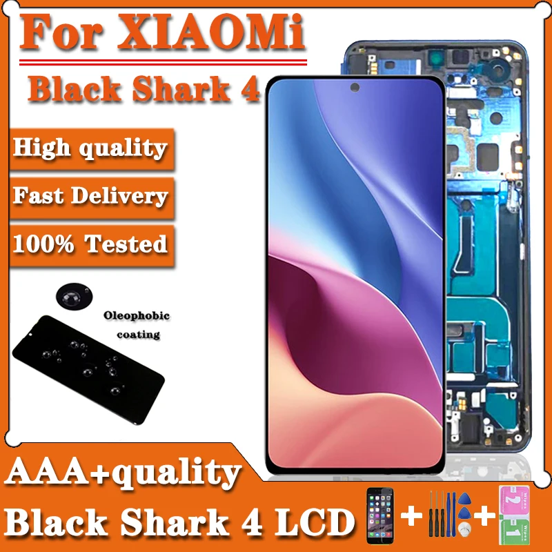 

TFT High Quality For Xiaomi Black Shark 4 Display Touch Screen Digitizer Assembly For BlackShark 4 Pro 4Pro Shark PRS-H0/A0 LCD