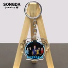 Брелок для ключей загадки ривердейла, держатель для ключей с рисунком South Side Serpents в стиле ретро, ручная подвеска унисекс в стиле поп-панк, подарки