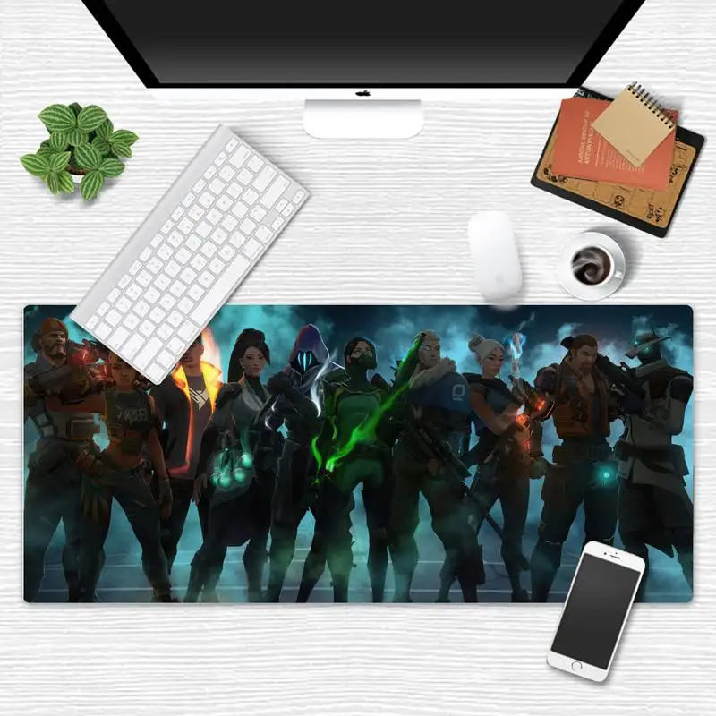 

gaming Valorant Locking Edge Mouse Pad Game Table Protect Game Office Work Mouse Mat pad X XL XXL Non-slip