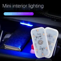 car mini led touch switch light auto wireless ambient lamp usb portable night reading light car roof bulb car interior light