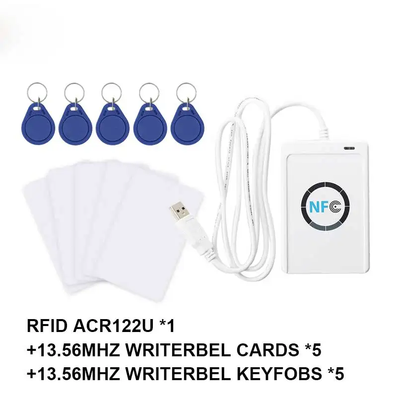 

USB ACR122U Бесконтактный считыватель копий карт доступа смарт-карт IC Property Elevator Дешифрование Копировальный аппарат 13,56 МГц