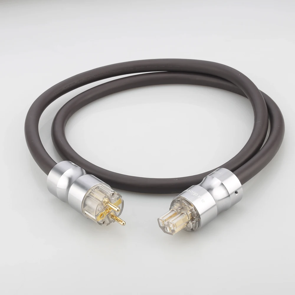 Удлинитель питания viборг VP1606 Schuko, Hi-Fi ЕС удлинитель, шнур питания OFC RISR, 6 мм, квадратный CD/AMP/трубчатый усилитель звука