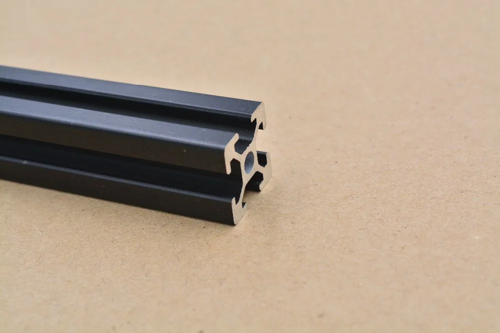 

2020 aluminum extrusion profile european standard black length 600mm workbench 1pcs