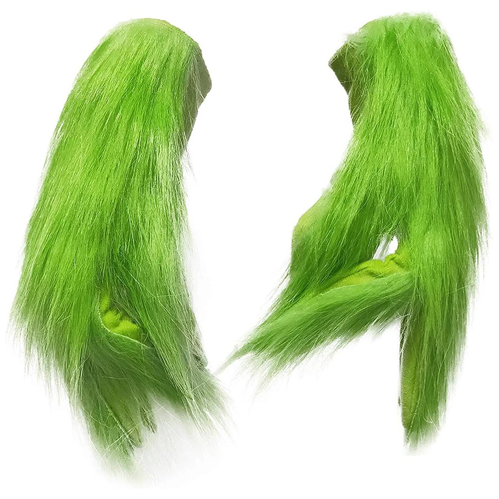 1 пара перчаток Grinch плюшевая перчатка перчатки для рождества Хэллоуина Роскошные