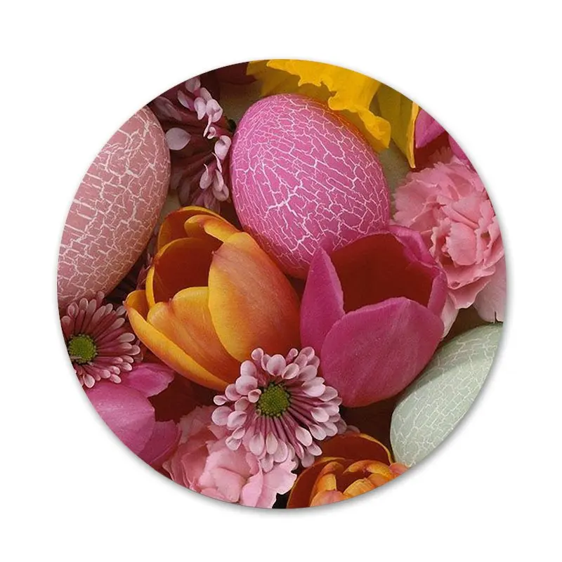 Милый Пасхальный кролик пасхальные яйца Значки для одежды рюкзака украшение