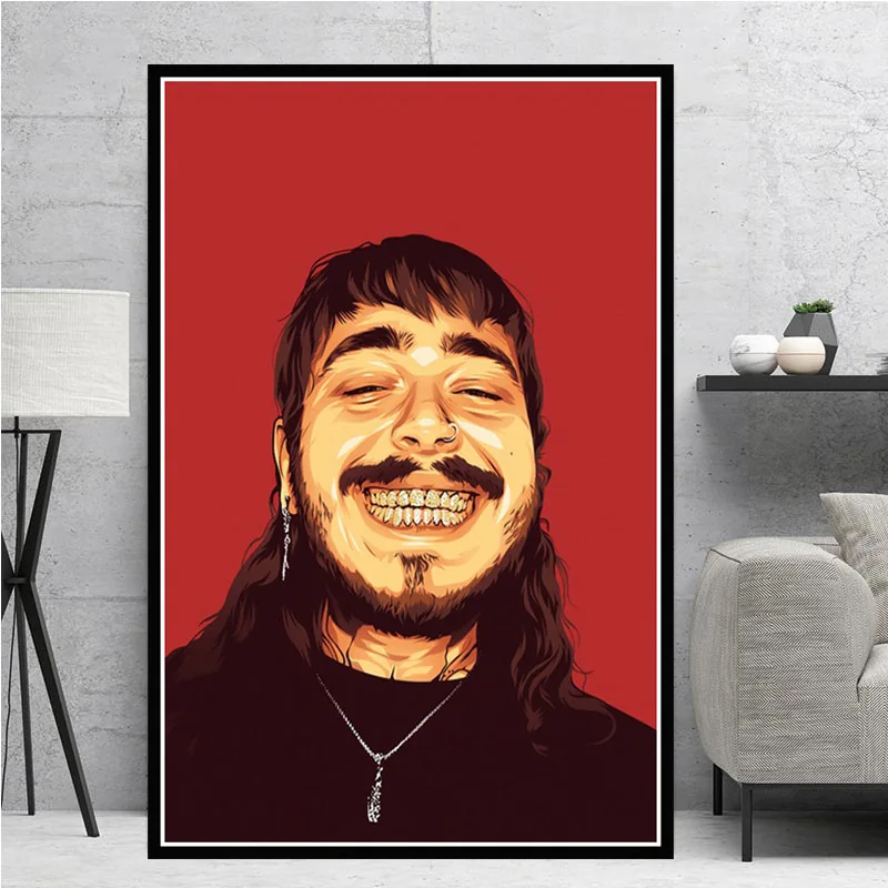 2Pac Tupac J Cole Post Malone XXXTentacion постер рэпера поп звезды картина настенное искусство