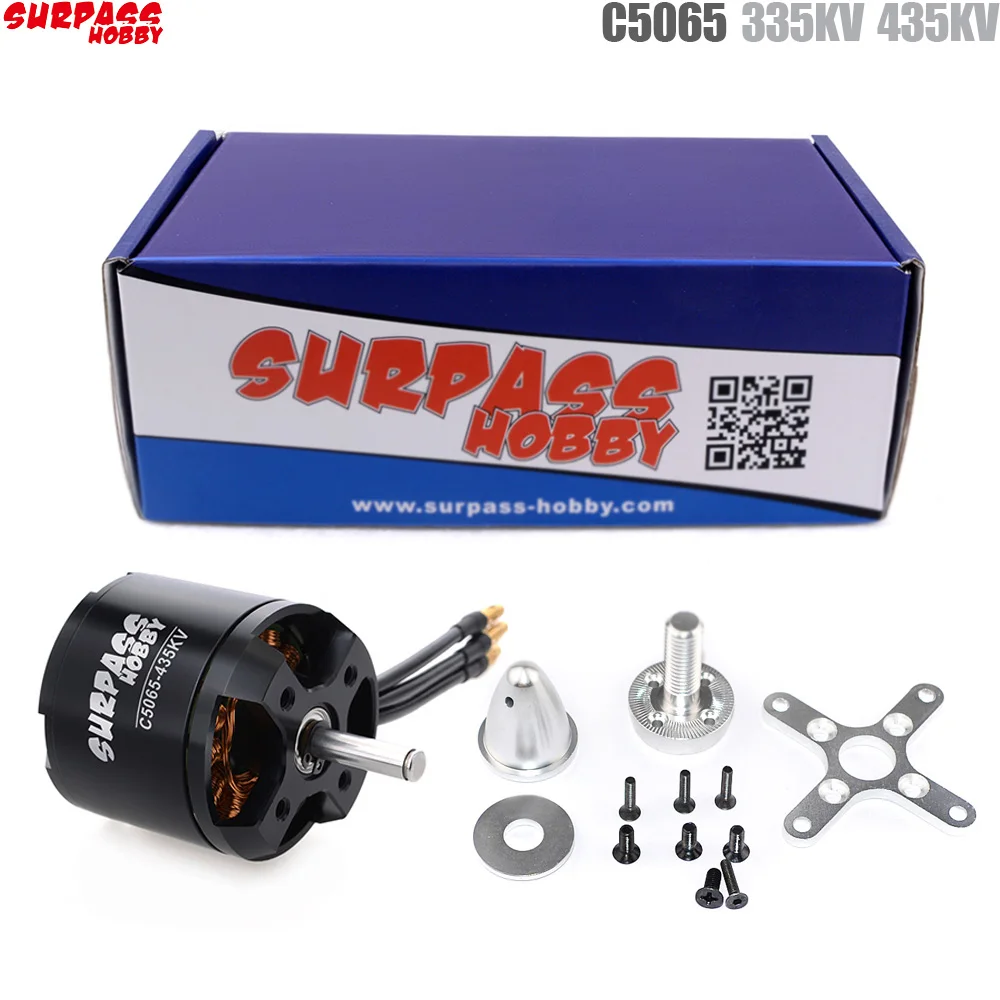 SURPASS HOBBY C5065 435KV/335KV бесщеточный двигатель для радиоуправляемого самолета с
