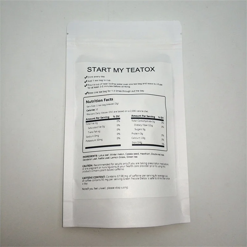 Травяной чай для похудения зеленый дневной Детокс 14 дней травяной