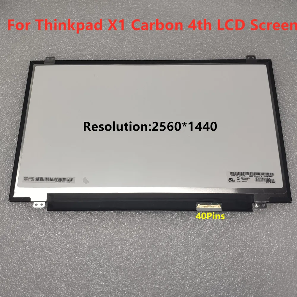 Для Lenovo Thinkpad X1 углерода 4th Gen 2016 B140HAN01.7 LP140WF6 SPH2 LP140QH1-SPF1 VVX14T058J0 B140QAN01.5 ЖК-дисплей