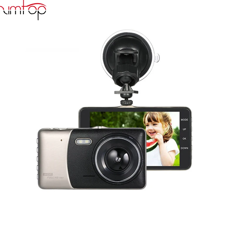 Zimtop Dash Cam 4 дюйма ips экран wdr (широкий динамический диапазон) 1080p камера для