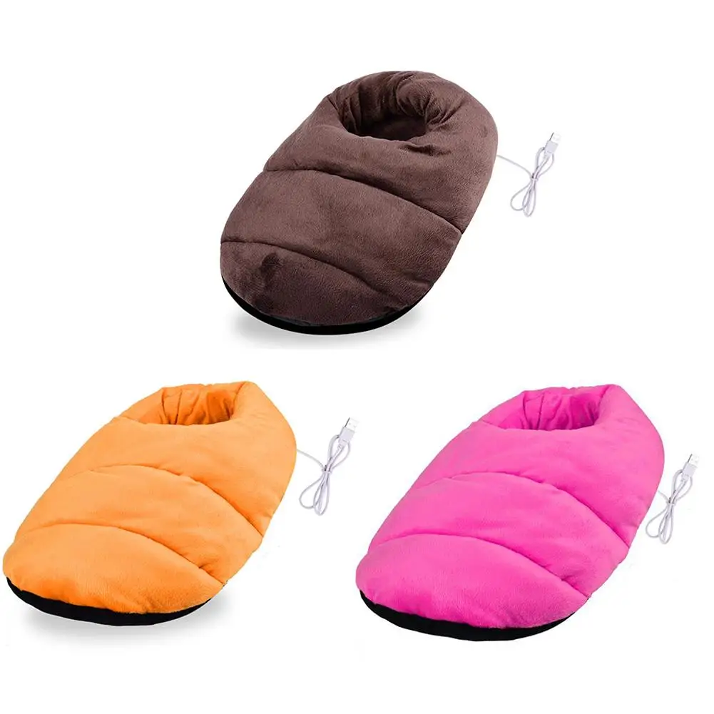 

Electronic Foot Warmer Warm Feet Treasure Heating Shoes Foot Warming Artifact USB Heating Plush Bedroom Office Dormitory