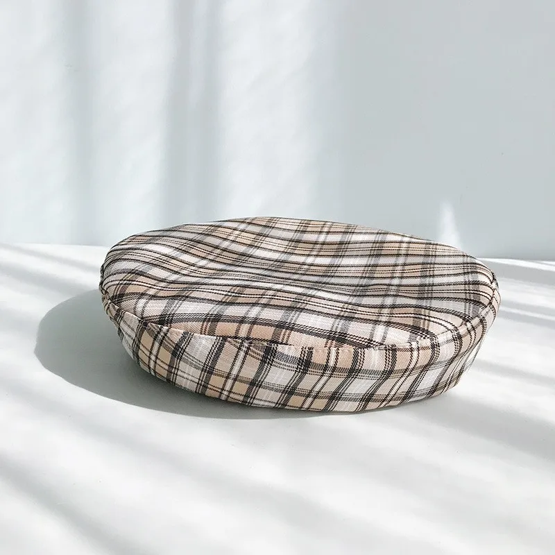 Bauhinia brand summer and autumn thin breathable lattice small fresh painter hat Korean fashion artist warm no brim urinal beret