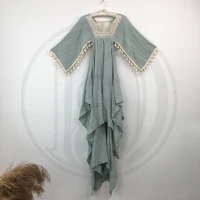 donjudy boho vintage cotton clothes 4 8 years old kid girl dresses for photo shoot party evening dress photography prop 2021