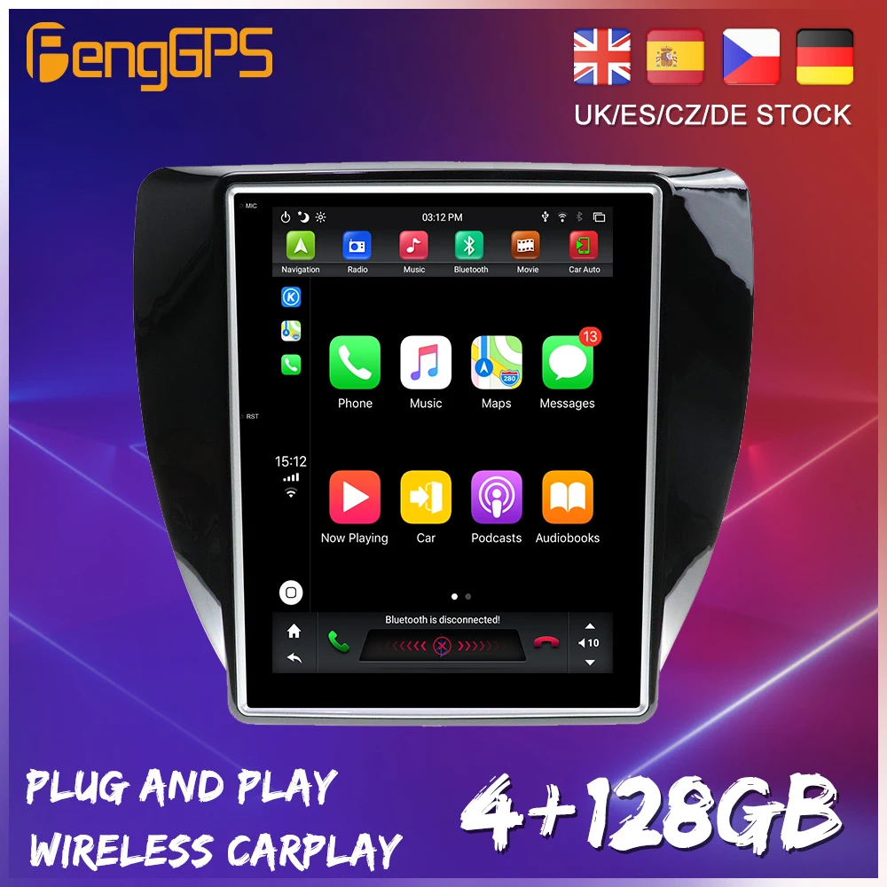 128 ГБ Android 9 0 большой вертикальный экран Тесла для Volkswagen Jetta 2011-2018 серии CarPlay GPS