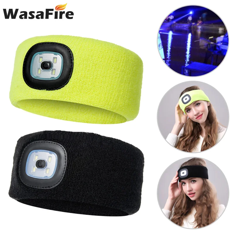 

Mini Headband Light LED Headlamp 250mAh USB Charging Frontal Headlight 3 Modes Camping Fishing Flashlight Built-in Battery