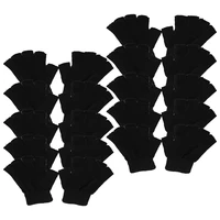 accessories warm stretch elastic novelty menwomen knitted glove fingerless gloves half finger warm black handwear