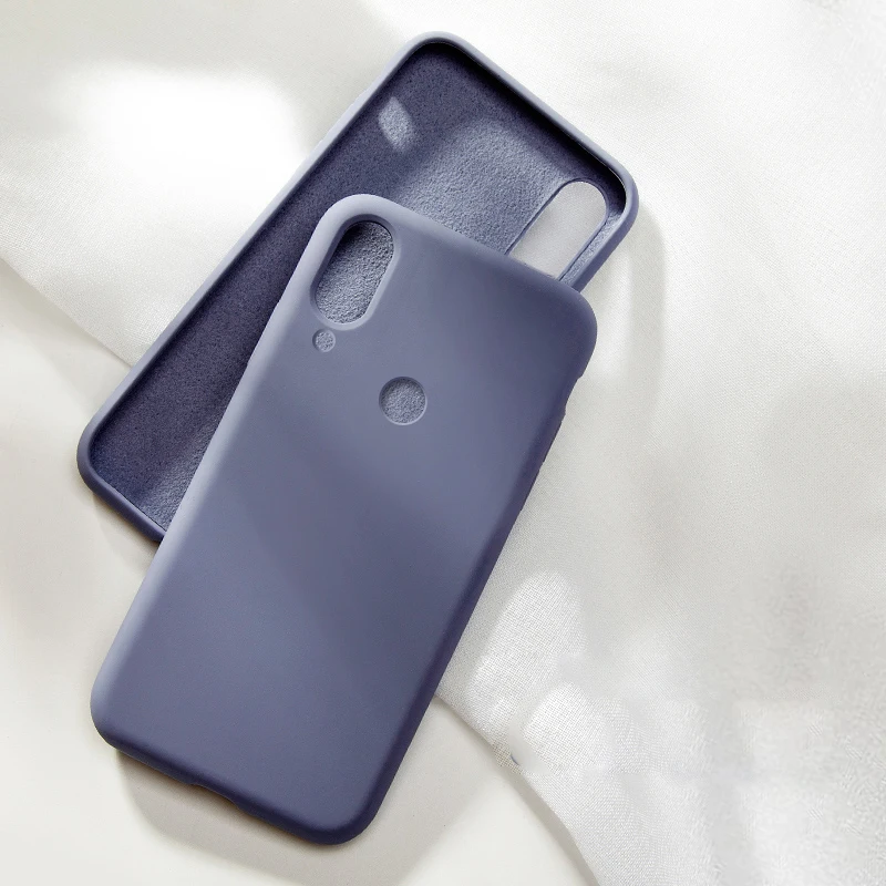 Серый Тонкий мягкий чехол для huawei P Smart чехол мягкий тонкий полный чехол для huawei P Smart Z Plus жидкий силиконовый чехол - Цвет: Серый