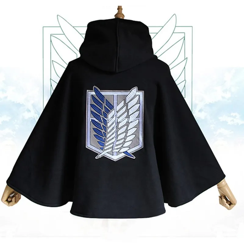 Attacking Giant Anime Cosplay Costumes Cloak Investigation Corps Captain's Allen Wings of Freedom New Halloween |