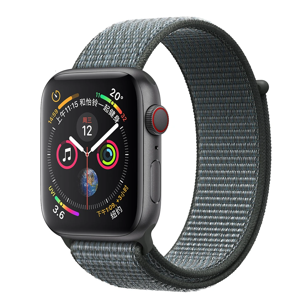 Storm Gray Нейлоновый ремешок для Apple Watch серии 5 42 мм iwatch 44 мм ремешок 38 мм 40 мм iwatch sreies 4 3 2 pulseira браслет ремешок для часов - Цвет ремешка: Storm Gray