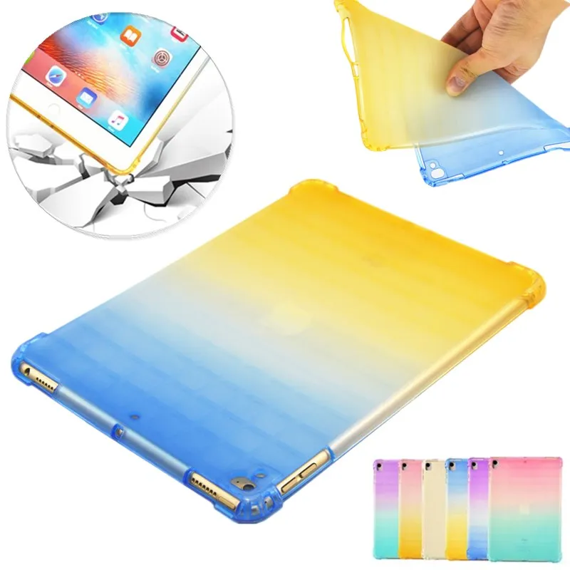 Чехол из ТПУ для iPad 9 7 2017 2018 MINI 1234 iPAD 2 3 4 Прозрачный Силиконовый противоударный