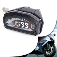 universal motorcycle lcd digital speedometer 6 gear odometer tachometer with wspeed sensor for 1 2 4 cylinders adjust