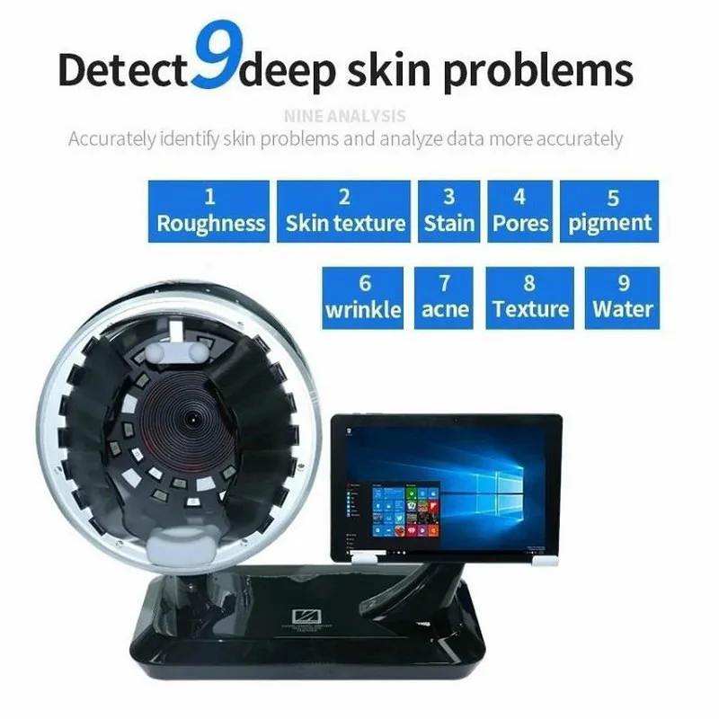 

Skin Testing Analysis Machine Beauty Skin Analyzer Magic Mirror M9 10.1Inches Recognition Of Eyes Nose Mouth And Eyebrow