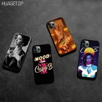 huagetop american rap singer cardi b diy phone case shell for iphone 12 pro max 11 pro xs max 8 7 6 6s plus x 5s se 2020 xr case