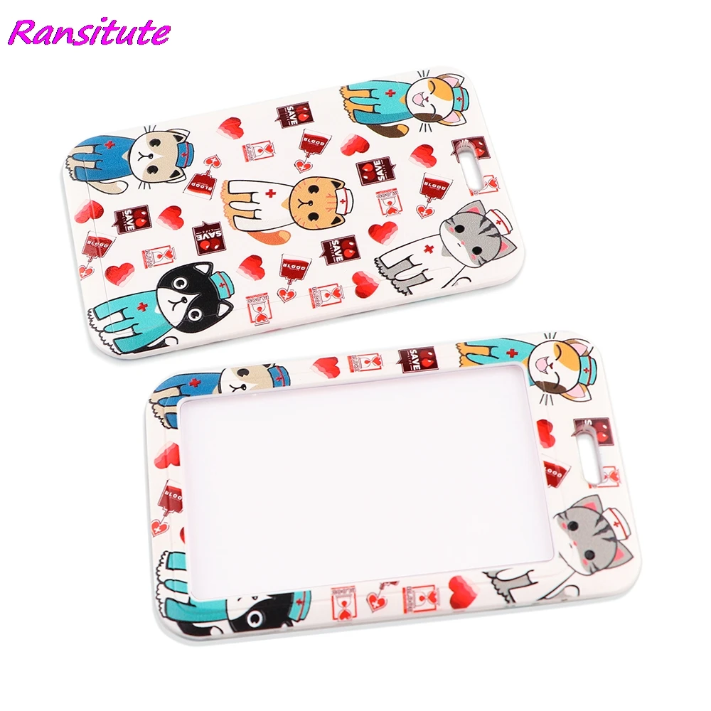 ransitute r1890 medical cat bank credit card holder id name work card holder diy hang rope for doctor nurse hospital supplies free global shipping