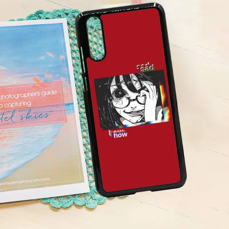 

Sad japanese anime aesthetics Phone Case PC for iPhone 11 12 pro XS MAX 8 7 6 6S Plus X 5S SE 2020 XR