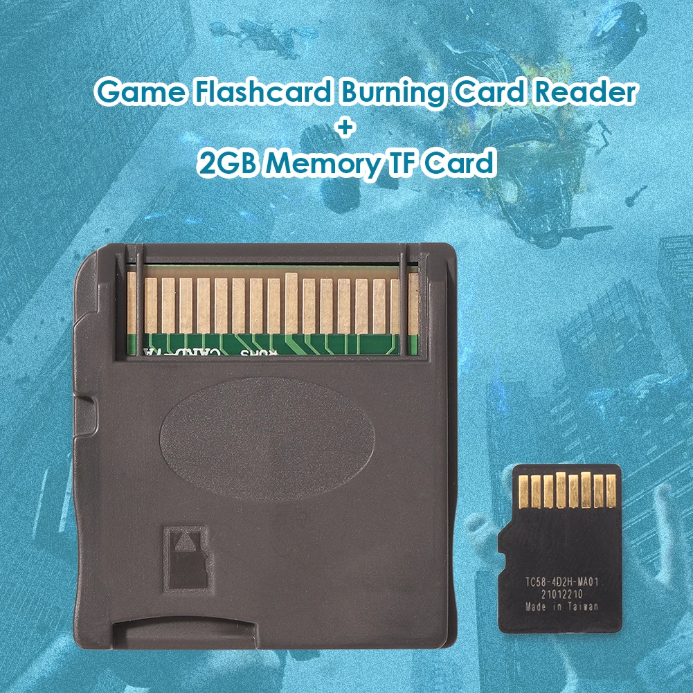 R4 DS flash 2GB TF Card Video Games Memory Download for Nintend NDS NDSL Game Flashcards Support Adapter | Электроника